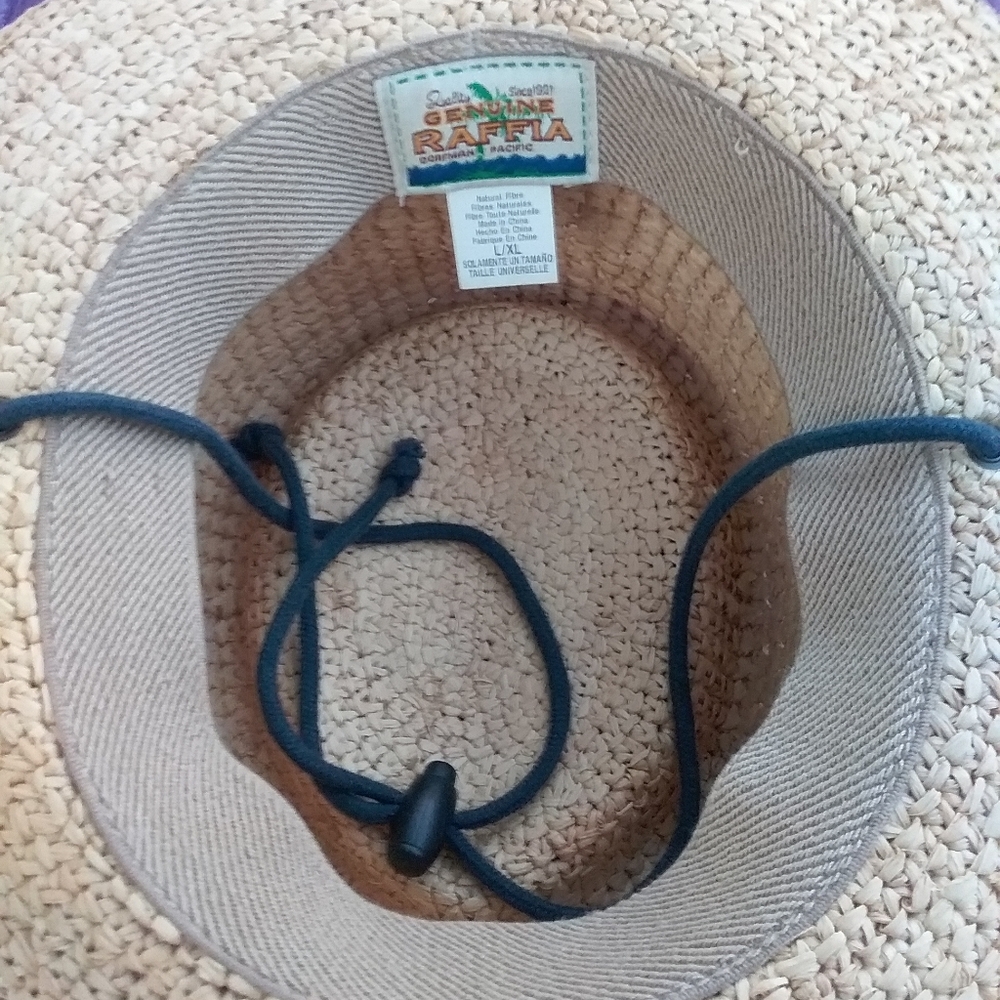 Genui E Raffia Draw String Hat - image 2